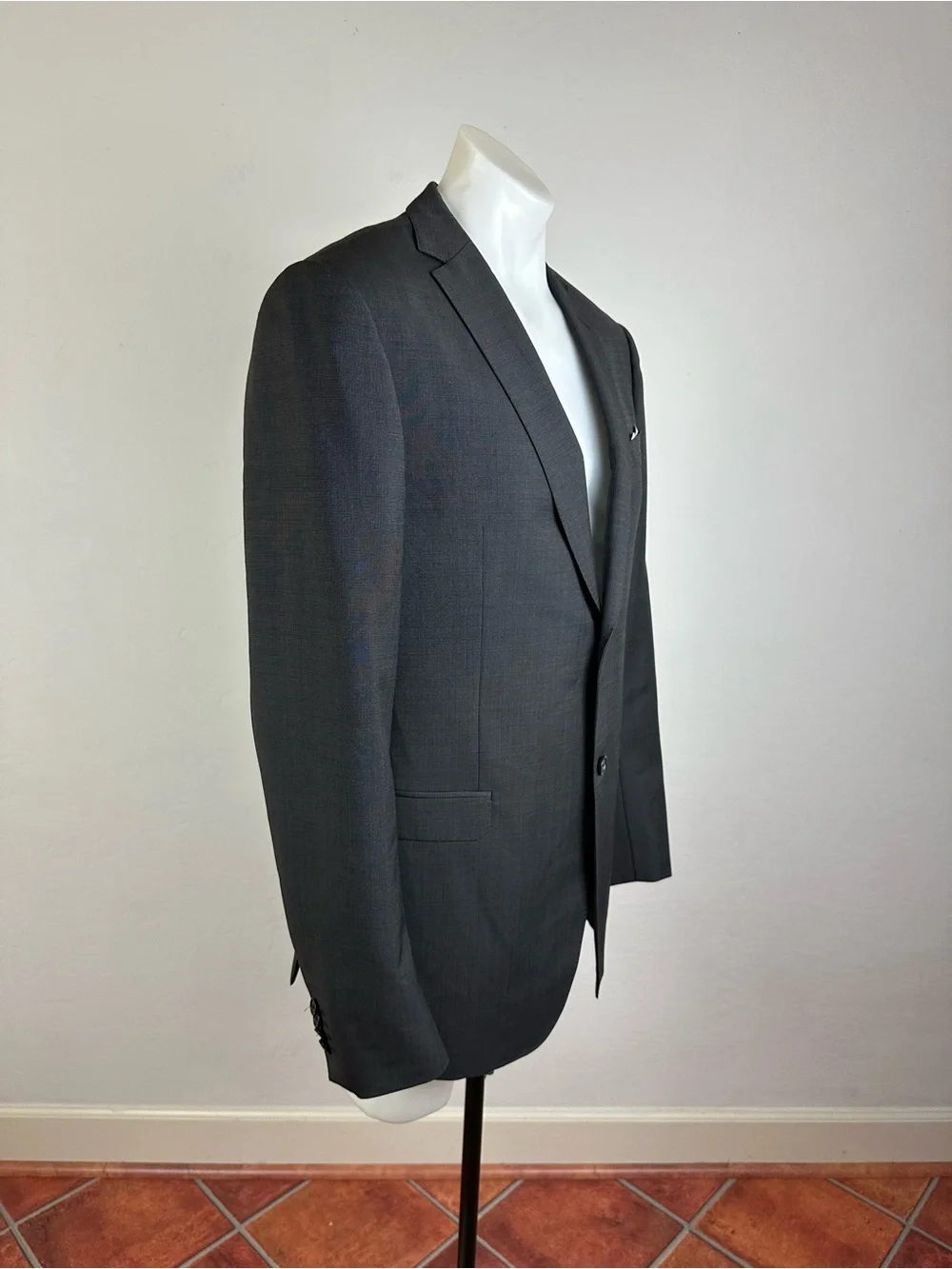 Z Zegna Mohair Soft Charcoal Sport Jacket